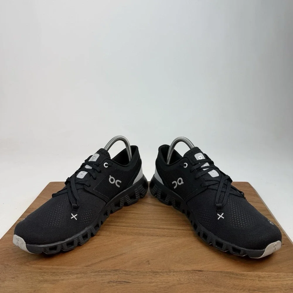 Womens On Cloud X3 Black Mesh Athletic Gym Running Sneakers Shoes Size 9 M EUC - Picture 5 of 8